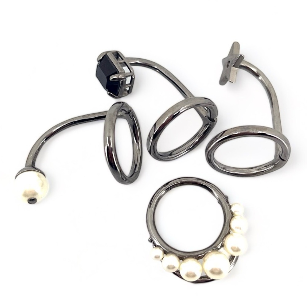 Dior Legacy Knuckle Ring Set - Gunmetal - Like New - Picture 7 of 8